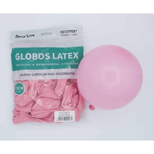 Palloncini in lattice Party Love 25cm Rosa Pastello R10 per Decorazione - Product Image 1