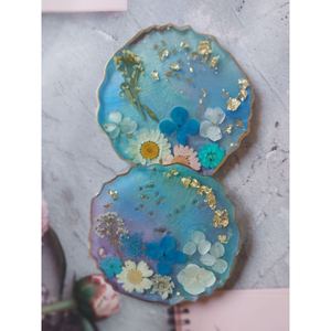 Posavasos de resina hechos a mano con colores ombre para un estilo artístico, Juego de 3 a las mejores tarifas - Product Image 5