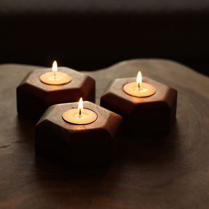 Handmade Wooden <b>Candle</b> Stand Perfect for Aromatherapy Candlelit <b>Dinners</b> Home Decor and Gift Use - Product Image 5