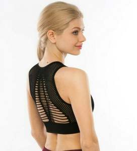 Soutien-gorge de sport sans couture à soutien élevé Activités à fort impact Sexy Active Wear Workout Gym Yoga Plus Size Respirant Spandex Doublure - Product Image 2