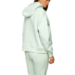 Sudadera con Capucha Extra Grande para Mujer, Color Sólido, Manga Larga, Felpa de Algodón, con Bolsillos, para Otoño - Product Image 6