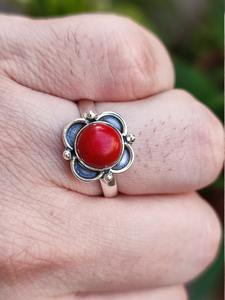 Anillo de compromiso de moda estilo bohemio para hombre hecho a mano 925 plata esterlina ágata rodio plateado joyería estampada - Product Image 3