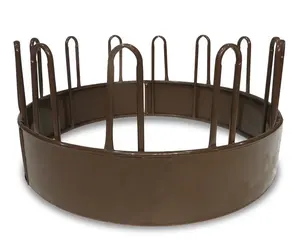 Cattle Hay Saver Large Oval Hot-Dip Horse Bull Hay Bale Feeder Ring Feeders