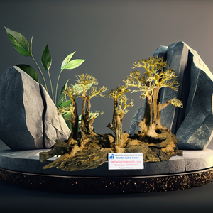 ต้นบอนไซประดิษฐ์2025สำหรับตกแต่งตู้ปลาและอุปกรณ์เสริม - Product Image 1