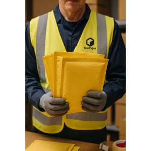 TELEBOXES Lot de 100 grandes enveloppes matelassées avec intérieur en polybulle 18H 270 x 360 mm, auto-adhésives et protectrices pour artisanat - Product Image 6