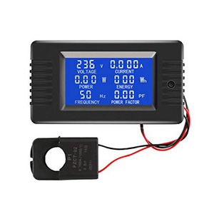 Medidor de Panel de energía de potencia de amperaje de voltaje de corriente CA, pantalla Digital <span class=keywords><strong>LCD</strong></span>, amperímetro, voltímetro, multímetro CT AC 80-260V 100A - Product Image 1