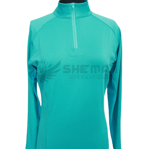 Advanced <b>compression</b> equestrian <b>base</b> <b>layer</b> shirt thermal properties delivering comfort durability flexibility for horse riders - Product Image 1