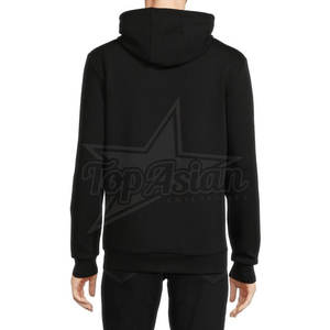 Sweat à capuche pour homme avec logo personnalisé strass 100% coton Zipper Design Streetwear décontracté pour l'hiver-Direct usine vente en gros OEM/ODM - Product Image 3