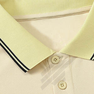 Top Trending Men's Eco-Friendly para Polos Diseño de lona de patrón sólido a bajo MOQ y precio - Product Image 4