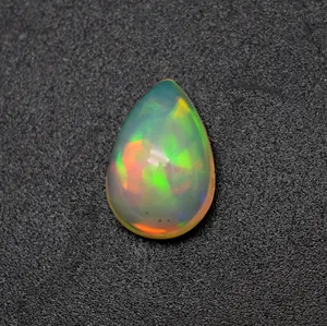 Natuurlijk Ethiopisch Vuur Opaal Cabochon Peer Vorm 14X10 Mm Maten Losse Edelsteen Voor Sieraden Maken Welo Vuur Opaal