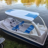 Projet de divertissement aquatique passionnant : Bateau de pêche électrique 5 places, mini-bateau tamponneur, bateau rapide en fibre de verre et alliage d'aluminium