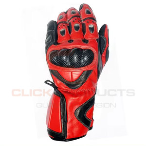 Para hombres Guantes de cuero de Pakistán Material transpirable Venta al por mayor Precios baratos Guantes de carreras de motos para hombres - Product Image 4