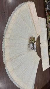 ชุดเดรสผ้าลูกไม้ขายดีสำหรับผู้หญิง ปักเลื่อม งานฉลุลาย ผ้าแคนแคน ผ้าปาตตา เสื้อผ้าอินเดีย ปากีสถาน เลเฮนกา โจลี - Product Image 4