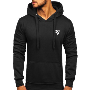 Sweat à capuche épais et lourd en coton French Terry pour homme, coupe classique, épaules tombantes, hiver, couleur unie, respirant, technique brodée, avec logo personnalisé - Product Image 4