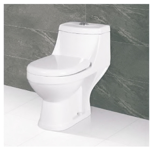 Siège de toilette occidental monobloc en céramique premium pour salle de bain - Product Image 3