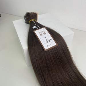 Venta al por mayor 100% Remy Extensiones de cabello humano natural Doble dibujado 1C Color Cinta Extensión de cabello - Product Image 2