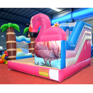 บ้านลมเป่าลมสำหรับเด็กแบบเป็นมิตรกับสิ่งแวดล้อม ทำจาก PVC สำหรับใช้งานกลางแจ้ง พร้อมสไลเดอร์สำหรับสวนสนุก - Product Image 5