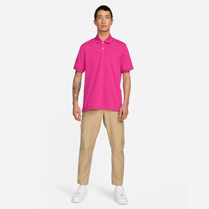 Camiseta de manga corta de algodón de peso pesado de alta calidad para hombre, camiseta de Polo con patrón sólido bordado personalizado, camiseta de tela de punto S - Product Image 6