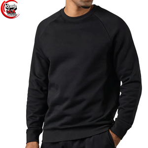 Sweatshirts en coton décontractés pour hommes motif solide 100% coton saison d'hiver en polaire épaisse avec broderie de logo personnalisé vente en gros - Product Image 1