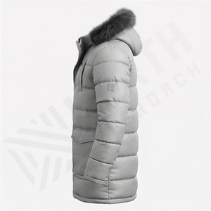 Veste en duvet sur mesure, parka de haute qualité, manteau à capuche pour homme, mode, garde au chaud, isolation thermique en duvet de canard, coupe-vent, vêtement d'extérieur lourd - Product Image 3