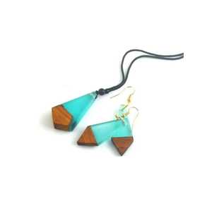 Mixed Indian Handicrafts Wooden And <b>Resin</b> <b>Earrings</b> Wholesale Custom Color Fashion <b>Earrings</b> Set Acrylic Earpiece for Women - Product Image 6