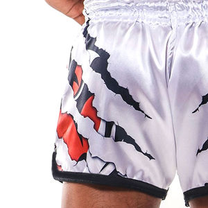 Shorts de boxe pour hommes sur mesure en gros - Taille élastique, motif uni, 100% coton, imperméable et respirant, haute qualité - Product Image 5