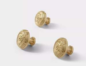 ลูกบิดประตูทองเหลืองเรียบหรูทันสมัย ออกแบบมาเพื่อการตกแต่งภายในแบบมินิมอลและใช้งานกับอุปกรณ์ประตูที่มีสไตล์ - Product Image 3