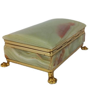 Joyero de Mármol de Arte Vintage, Joyero de Ónice, Joyero de Ónice Natural de Lujo - Product Image 1