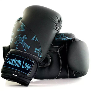 Venta al por mayor de guantes de boxeo personalizados de alta calidad logotipo personalizado vaca ocultar guantes de boxeo guantes de alta calidad - Product Image 2