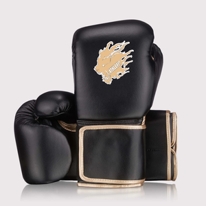 Fabricant professionnel Gants de boxe de combat Ensembles de combat noirs sur mesure Gants de boxe gagnants Protège-tête Protège-aine - Product Image 2