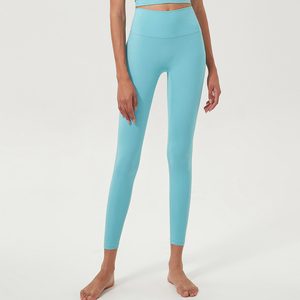 OEM nuevo de alta calidad de encargo Spandex Fitness pantalones de montar en forma de V de cintura apretada mujeres medias de equitación Leggings para las mujeres - Product Image 5