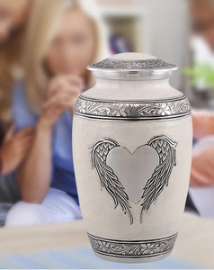 Urna conmemorativa para cenizas humanas Urna de cremación de alta calidad para seres queridos Urna de aluminio duradera con diseño hecho a mano - Product Image 1