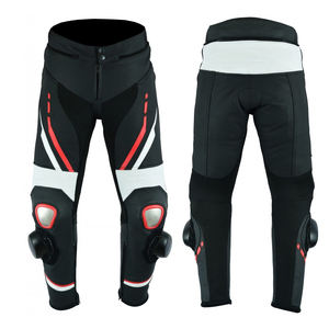 Pantalones de montar en moto con etiqueta personalizada Precio razonable Pantalones de cuero de moto a la moda - Product Image 1
