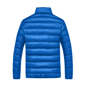 เสื้อแจ็คเก็ตพัฟเฟอร์ผู้ชายสีสันตามสั่งสำหรับฤดูหนาว คุณภาพพรีเมียม เป็นมิตรกับสิ่งแวดล้อม กันลม ป้องกันแบคทีเรีย ผลิตจากโพลีเอสเตอร์ 100% ซิปแบบรูด BD - Product Image 4