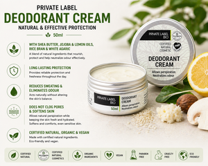 Desodorante en Crema Natural de Marca Privada 50ml OEM |   Desodorante Anti Olor de Larga Duración |   Vegano Sin Aluminio España UE - Product Image 2