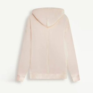 Oem Sweat A Capuch Private Labeling Heavy Weight Hoodies Custom Logo Two Sides Pockets Solid Thick Heavyweight <b>Beige</b> <b>Hoodie</b> - Product Image 3