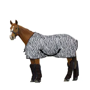 Alfombra de lana de caballo, estera estable con estampado de cebra de proveedor indio - Product Image 1
