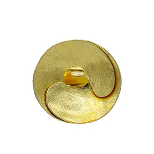 Vintage Statement Brass <b>Ring</b> 18K Gold Plated Fashionable Gemstone Inlay Children's Statement Jewelry for Gift Claw Setting - Product Image 1