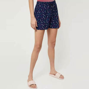 Shorts d'été décontractés imprimés pour femmes de haute qualité, avec cordon de serrage et taille élastique, pour la détente et le sommeil, respirants - Product Image 4