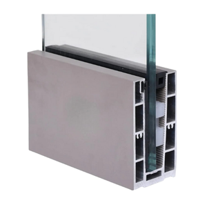 Profil de garde-corps minimaliste en aluminium anodisé avec double vitrage trempé pour usage intérieur/extérieur, décoration de jardin, inoxydable - Product Image 4