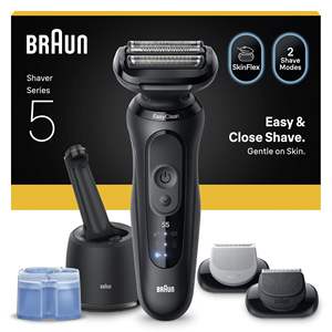 Rasoir électrique à double lame, étanche et IPX7, tondeuse pour corps et barbe, 2 modes, station de nettoyage incluse - Product Image 4