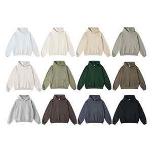 Sweat à capuche personnalisé unisexe de haute qualité Texte imprimé personnalisé Vêtements de travail solides Top Hiver Cadeau Techniques teintées en couleur unie Vente en gros - Product Image 5