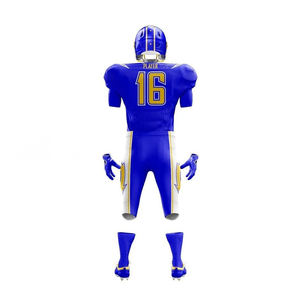 Ensemble de maillot et pantalon d'entraînement de football américain, couture solide, respirant, coupe athlétique - Product Image 3