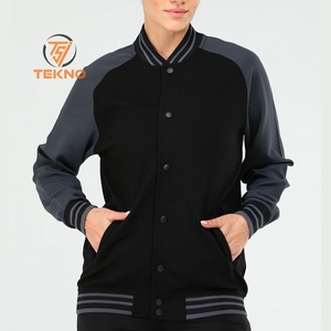 2025 <b>Women's</b> Black Wool Varsity <b>Jacket</b> Embroidery Crop Design Full Cotton Filling Solid School Collage Letterman <b>Jacket</b> Long - Product Image 1