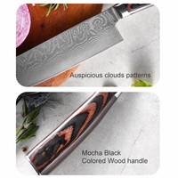Couteau à éplucher de luxe Damas 3,5 pouces, lame en acier à haute teneur en carbone à motif ondulé, manche en bois, cadeau pour la cuisine, couteau à fruits