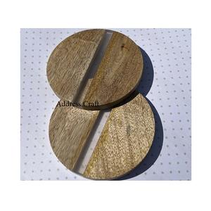 Venta al por mayor de posavasos de resina de madera de estilo Vintage personalizados manteles y almohadillas para tazas de té y vasos - Product Image 4