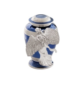 Urne funéraire en laiton massif avec urnes de créateur gravées Meena pour urne commémorative de souvenir de cendres à vendre - Product Image 3
