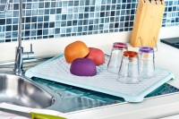 Afossa Égouttoir à vaisselle multifonctionnel sur pied, antidérapant, en plastique PP, écologique, non pliable, pour usage domestique et commercial