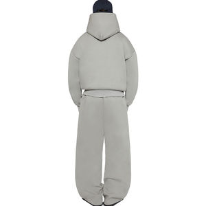 Personalizado de alta calidad de poliéster/mezcla de algodón de lana sudaderas para hombre de talla grande de gran tamaño pesado sudaderas primavera bordada - Product Image 3