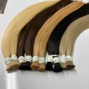 Vente en gros 100% Extensions de cheveux humains en vrac de haute qualité en couleurs vierges naturelles - Product Image 1